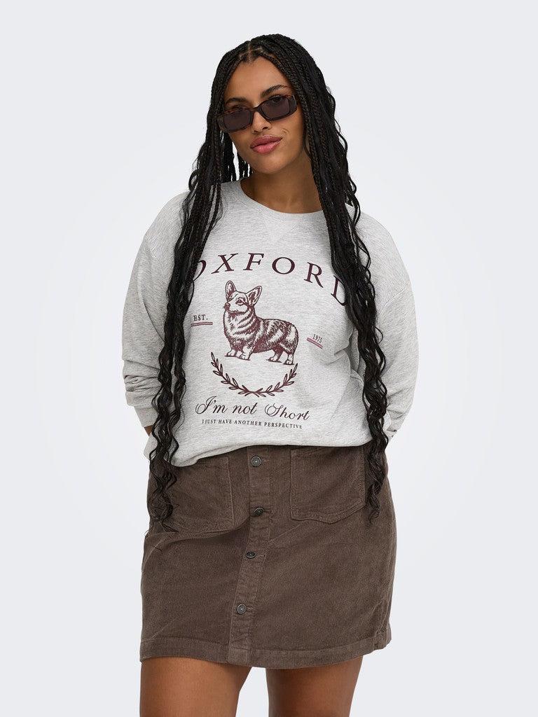 Sweat Trui Caramelia Corgi Light Grey Melange