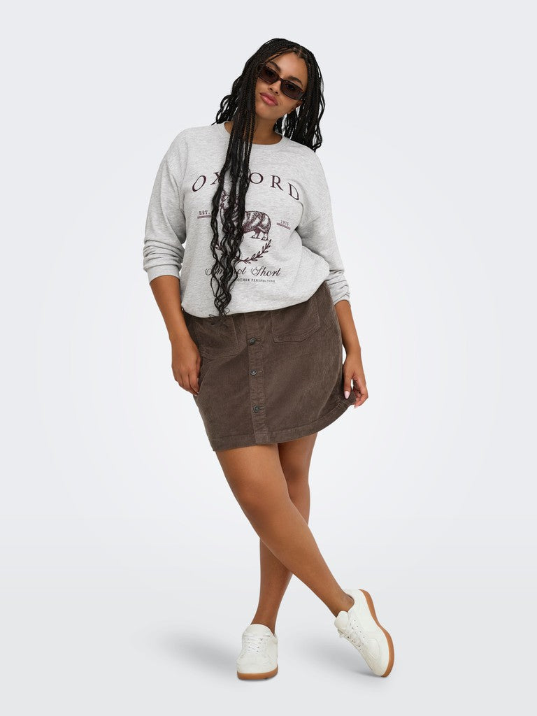 Sweat Trui Caramelia Corgi Light Grey Melange