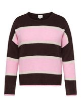 Trui Cartalio stripe Fudge - Birch - Bonbon