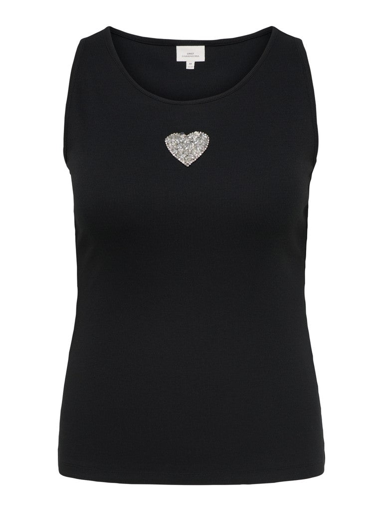 Tank Top Cariris Heart Black