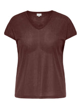 Shirt Carsilvery lurex Deep Mahogany