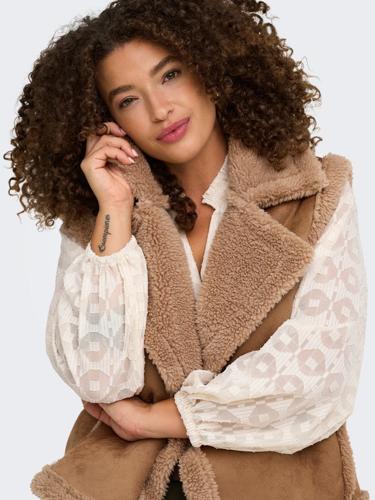 Lemmi Bodywarmer Cargianna Toasted Coconut