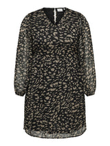 Jurk Carasta print leo dot Black / Taupe Grey