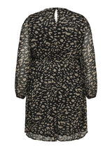 Jurk Carasta print leo dot Black / Taupe Grey