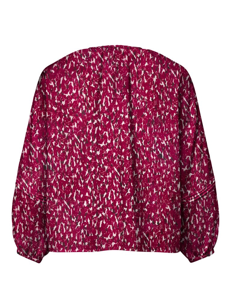 Blouse Carcamille print Rumba Red / Splash