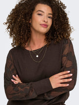 Shirt Caramilla Eleni Jacquard Coffee Bean