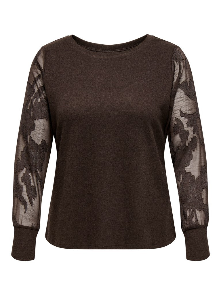 Shirt Caramilla Eleni Jacquard Coffee Bean
