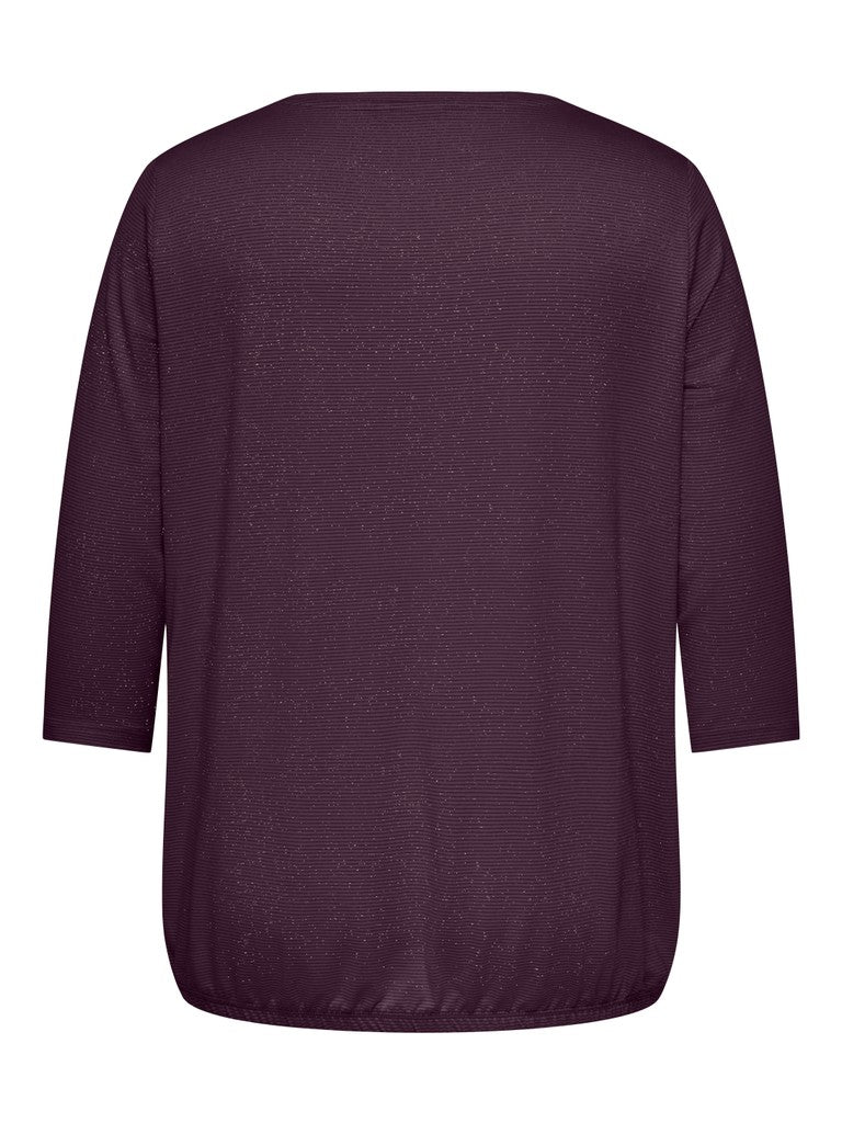 Shirt Carline Glitter Plum Perfect - Gold