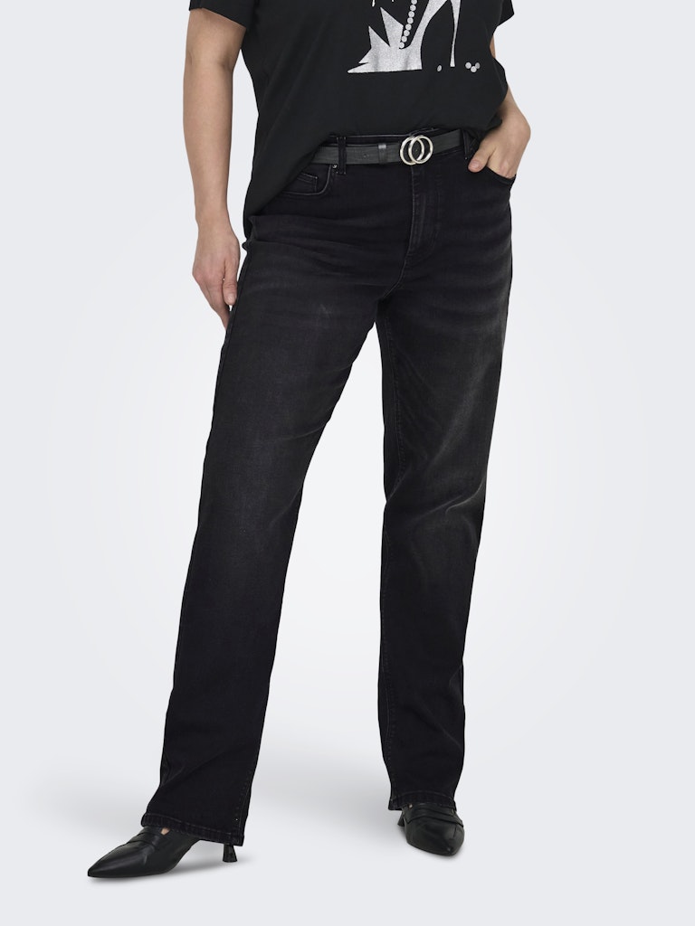 Straight Jeans Carwilly HW (REA1099) Black Washed LM32