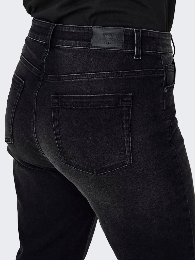 Straight Jeans Carwilly HW (REA1099) Black Washed LM32