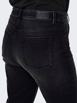 Straight Jeans Carwilly HW (REA1099) Black Washed LM32