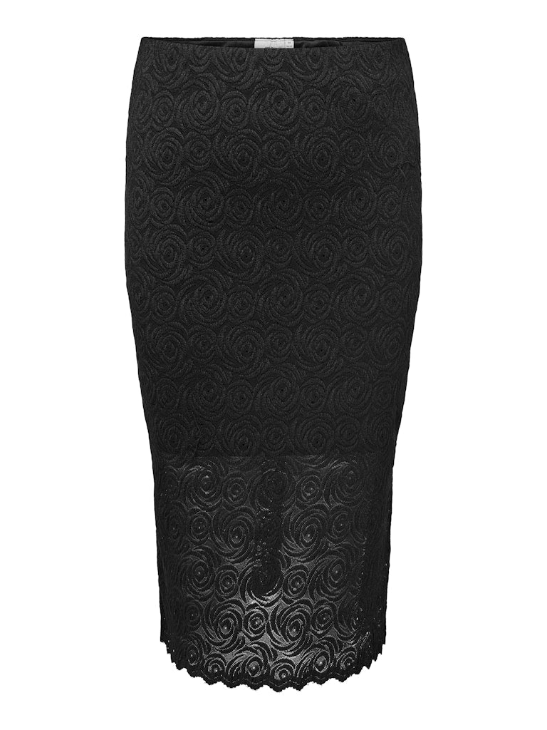 Rok Carrosil slit Lace Black