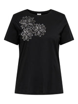 Shirt Cartimon Black Pearl Flower