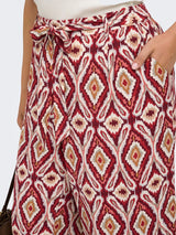Culotte Broek Carmikasi print Abstract Brick Red