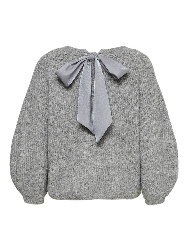 Trui VMC Dacey Bow Medium Grey Melange