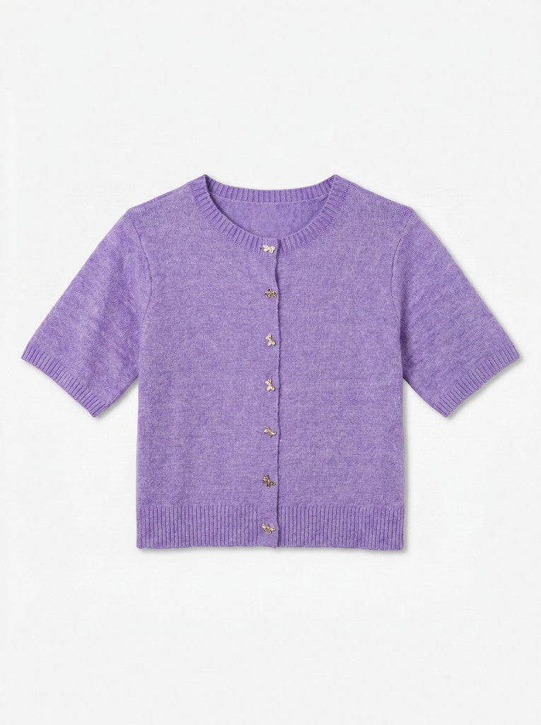 Veste Korte Mouw VMC Emmery Royal Purple
