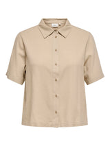 Blouse Korte Mouw Cargoa  Oxford Tan