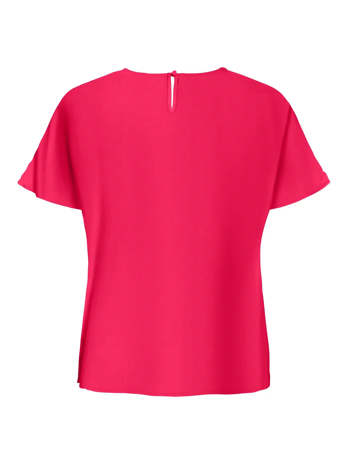 Shirt korte mouw Carmetta V-neck Raspberry