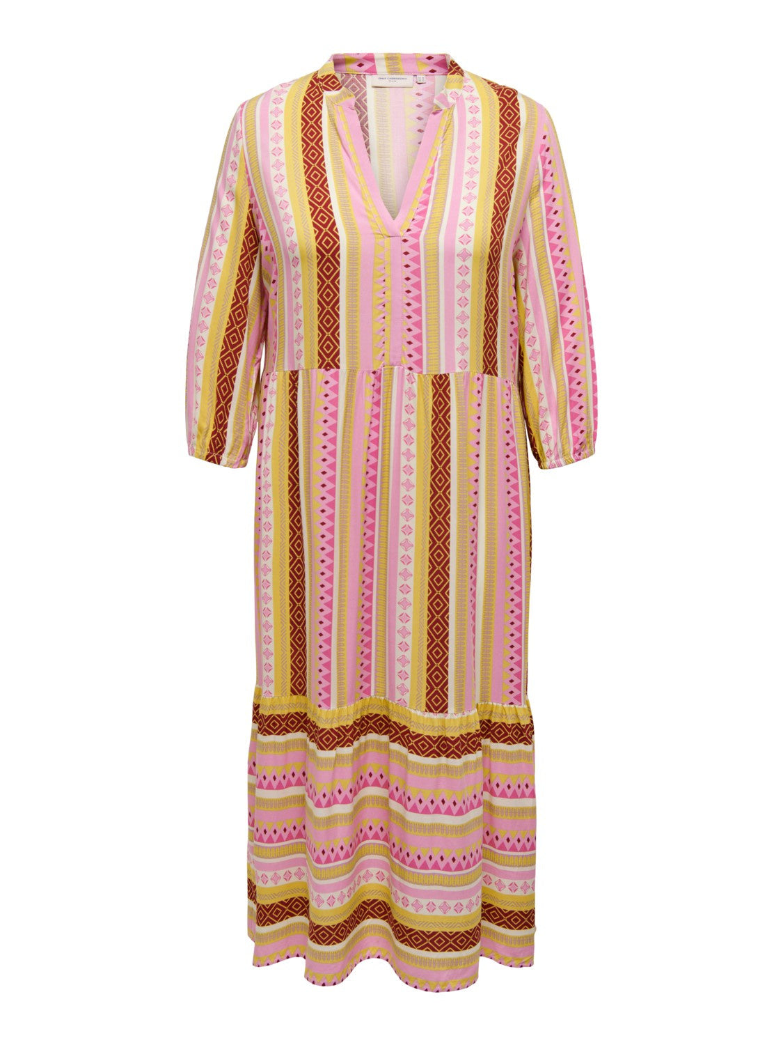 Lange Calfs Dress  Carmarrakesh multi pink t/m 54