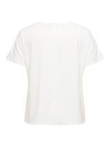 Shirt korte mouw Carmetta V-neck Cloud Dancer