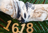 Lint print 1618 Stone grijs/wit