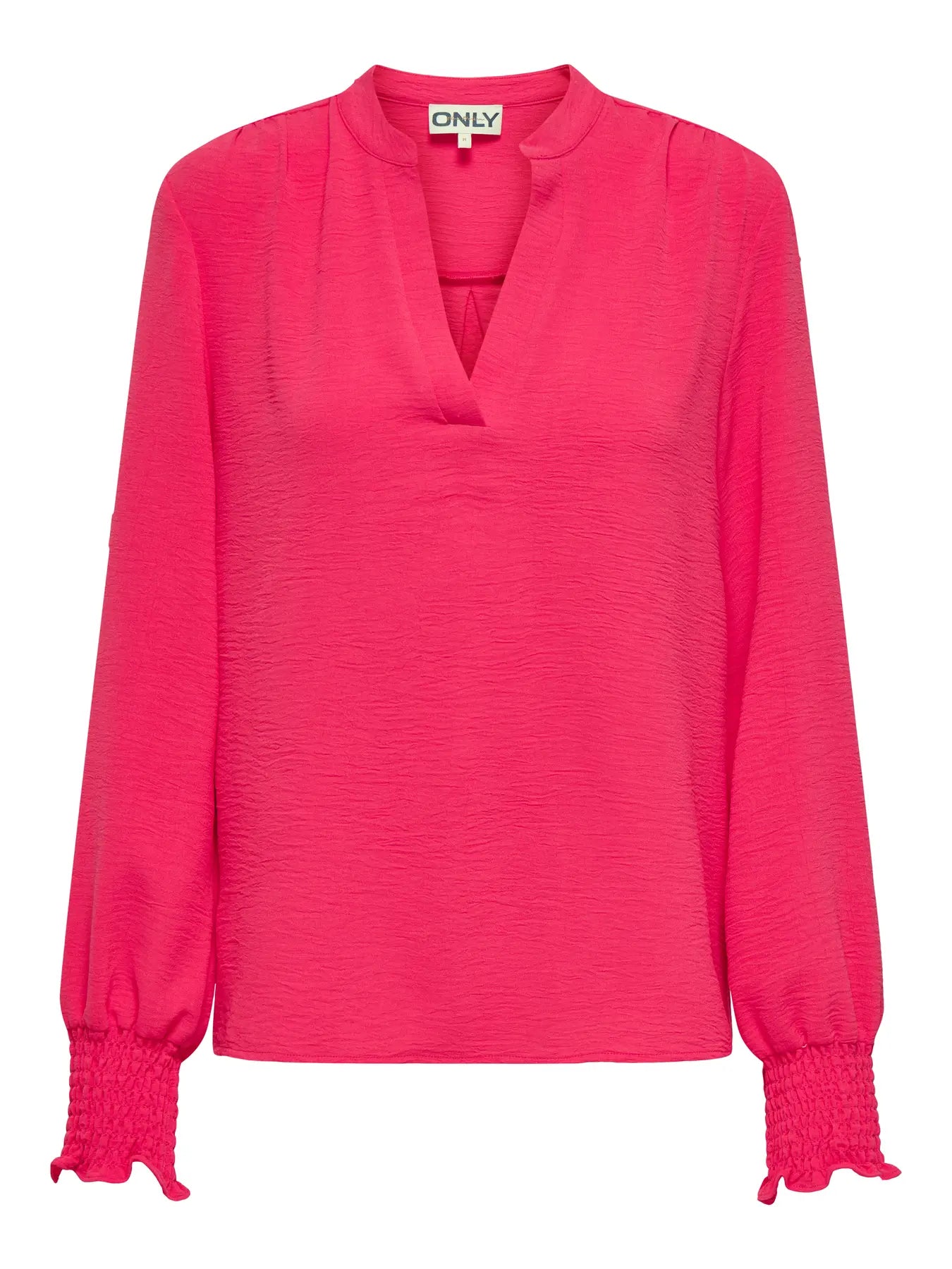 Blouse Lange Mouw  Carmetta V-neck  Rasberry