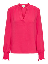Blouse Lange Mouw  Carmetta V-neck  Rasberry