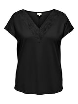 Shirt Carnicky capsleeve black