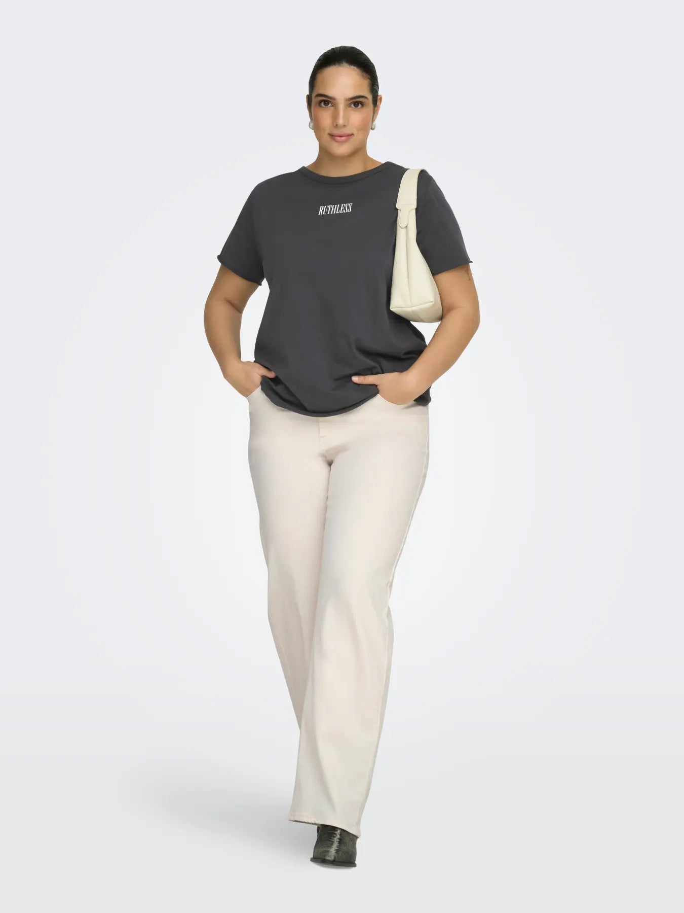 Wide Jeans Carwilly HW (DOT019) Ecru LM30