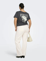 Wide Jeans Carwilly HW (DOT019) Ecru LM32