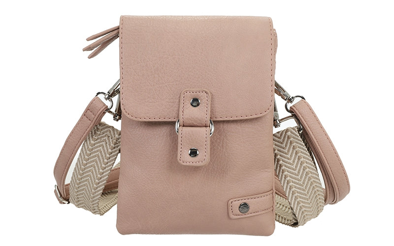 Vintage Pink telefoon- en schoudertasje Keith