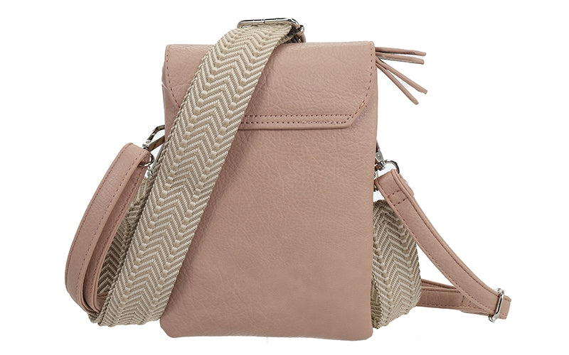 Vintage Pink telefoon- en schoudertasje Keith