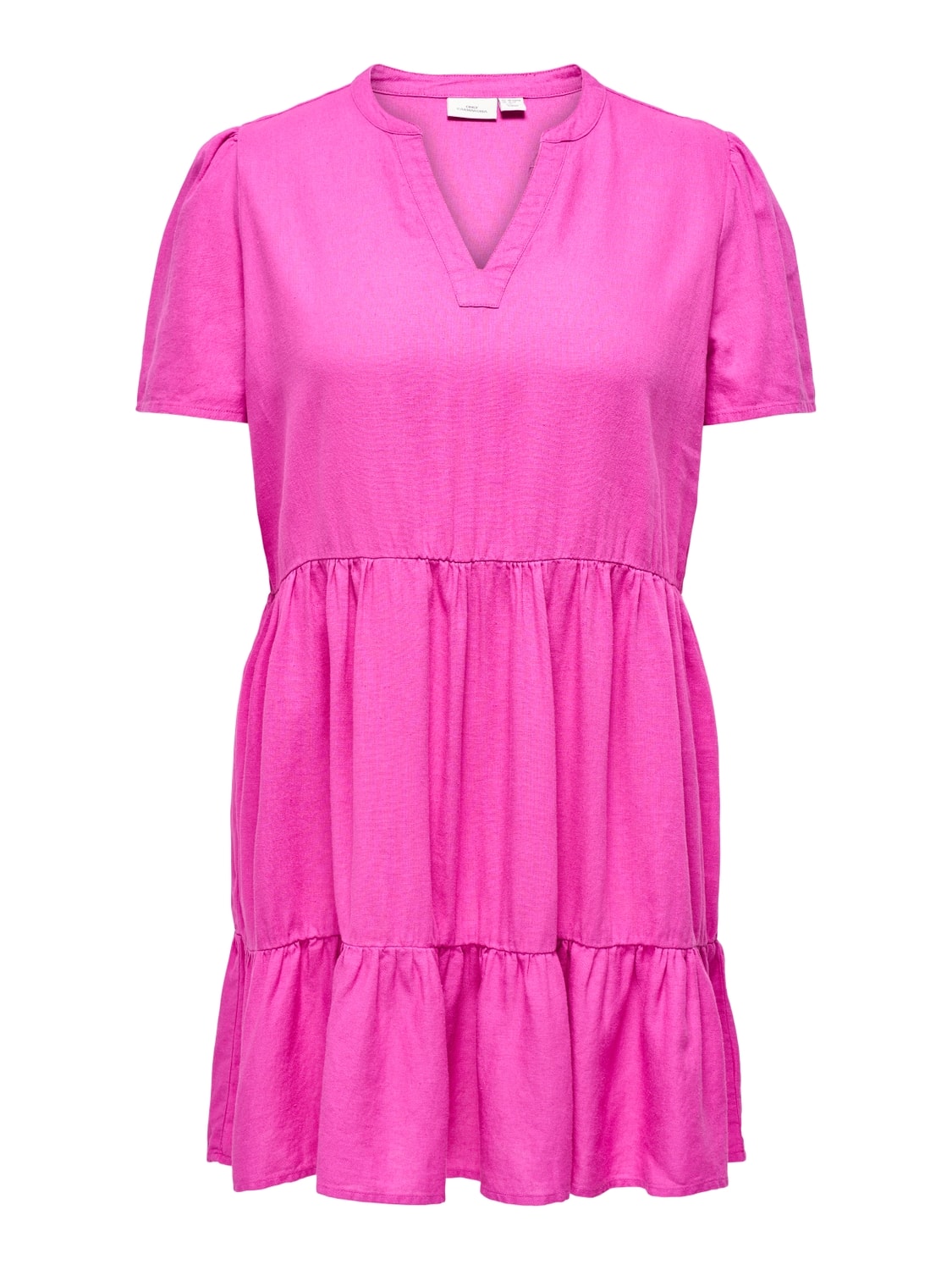 Linnen Jurk Cartiri Caro Raspberry Rose