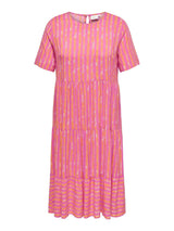 Midi Dress Carmarrakesh print Strawberry Moon