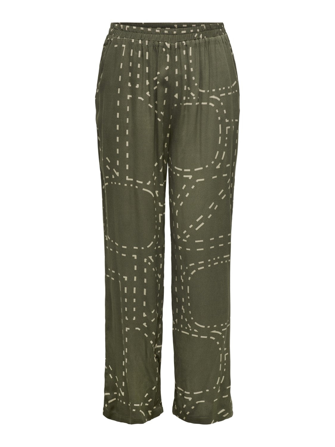 Broek Carphoebe wide ankle print rebel Kalamata t/m 54