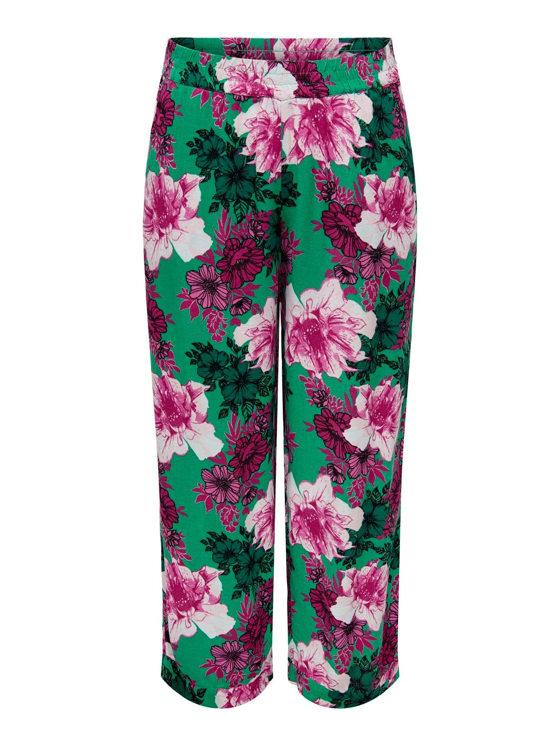 Palazzo Pants Carclea print Sport Flower Deep Mint