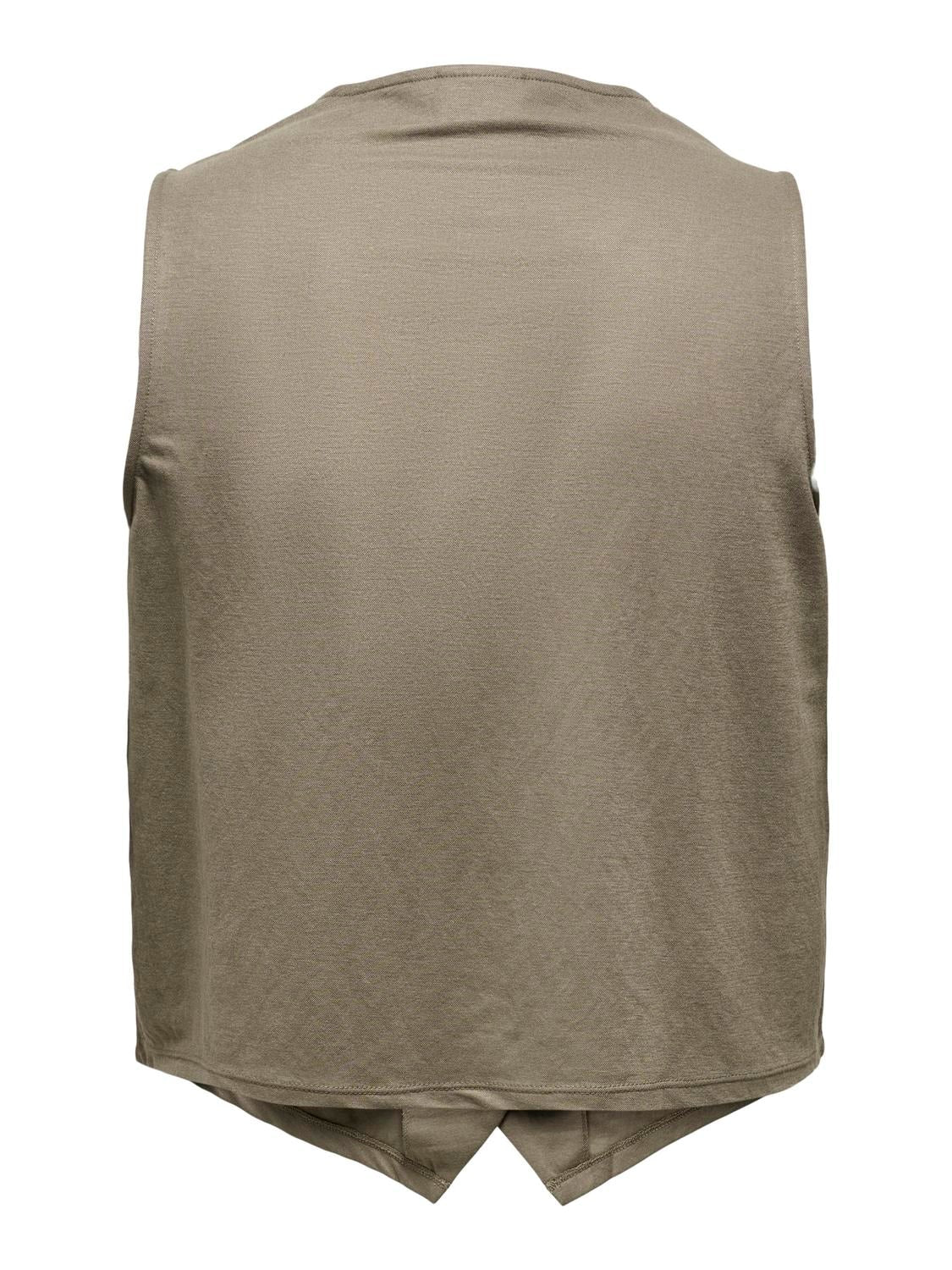 Gilet Carjany walnut