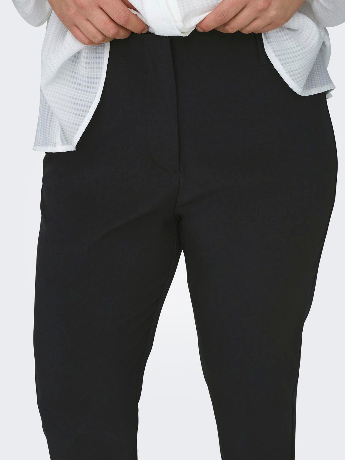 Broek Carastrid HW Cigarette Black