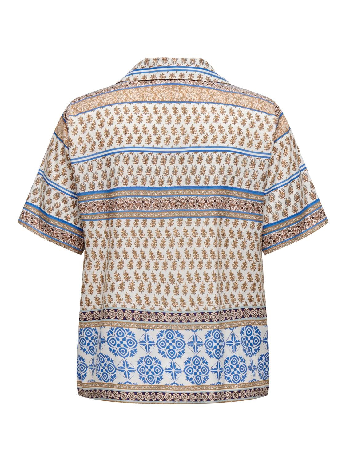 Blouse Carbeth print Port Cloud Dancer