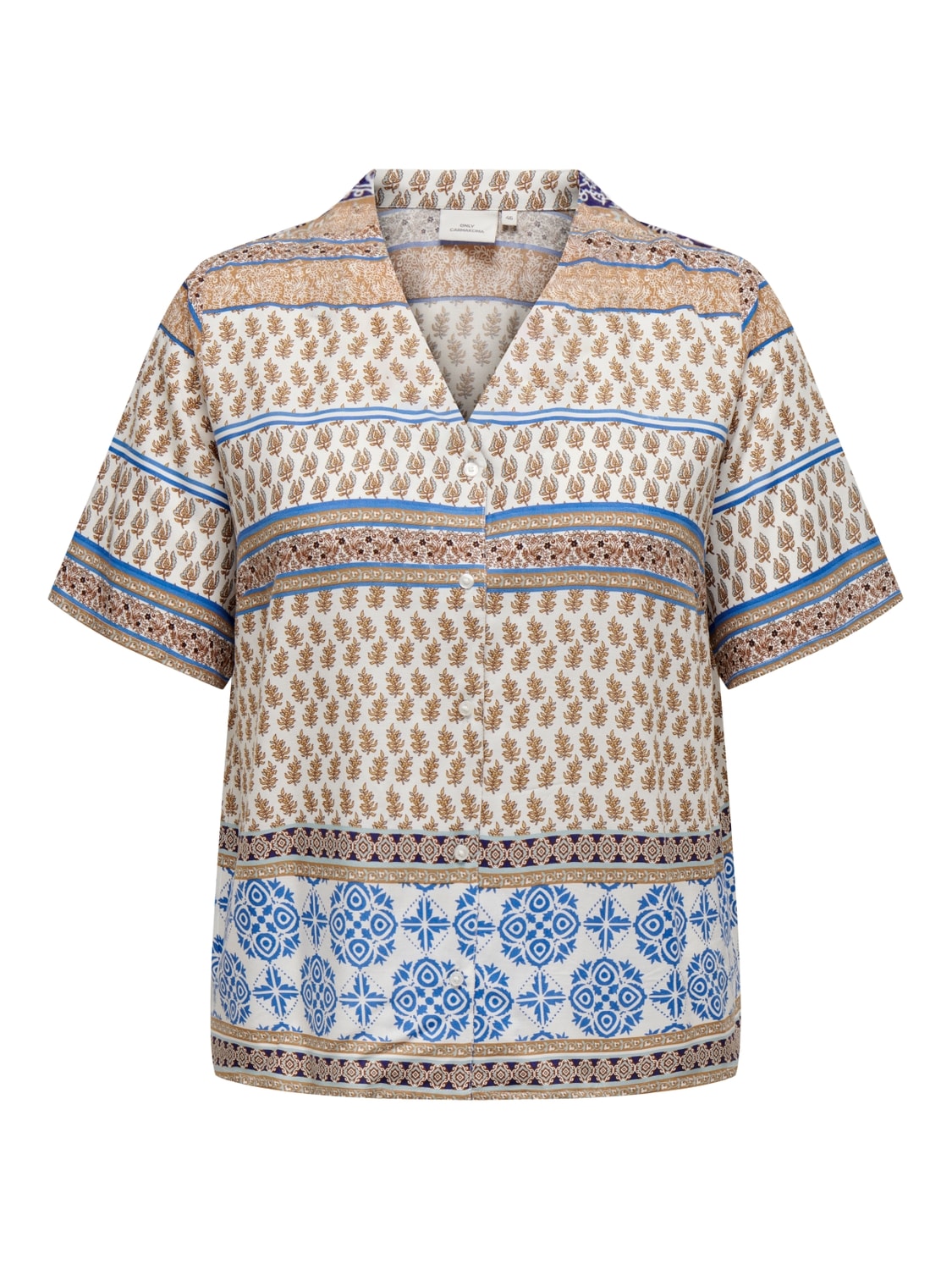 Blouse Carbeth print Port Cloud Dancer