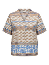 Blouse Carbeth print Port Cloud Dancer