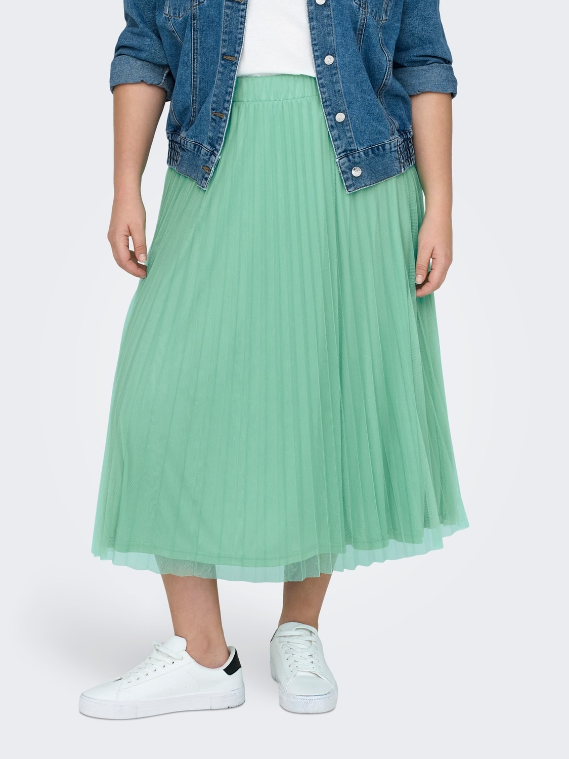 Plisse Rok Carsky Spear Mint