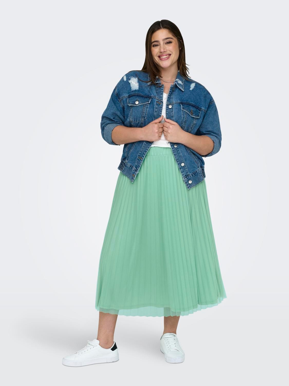 Plisse Rok Carsky Spear Mint
