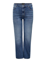 Straight Jeans Carwilly HW (tai021) Dark Blue denim LM34