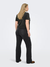 Flared tregging Jeans Carroyal Flared Black washed LM32