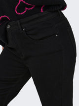 Jeans Carwilly HW Flared (PIM2343) Zwart LM 32