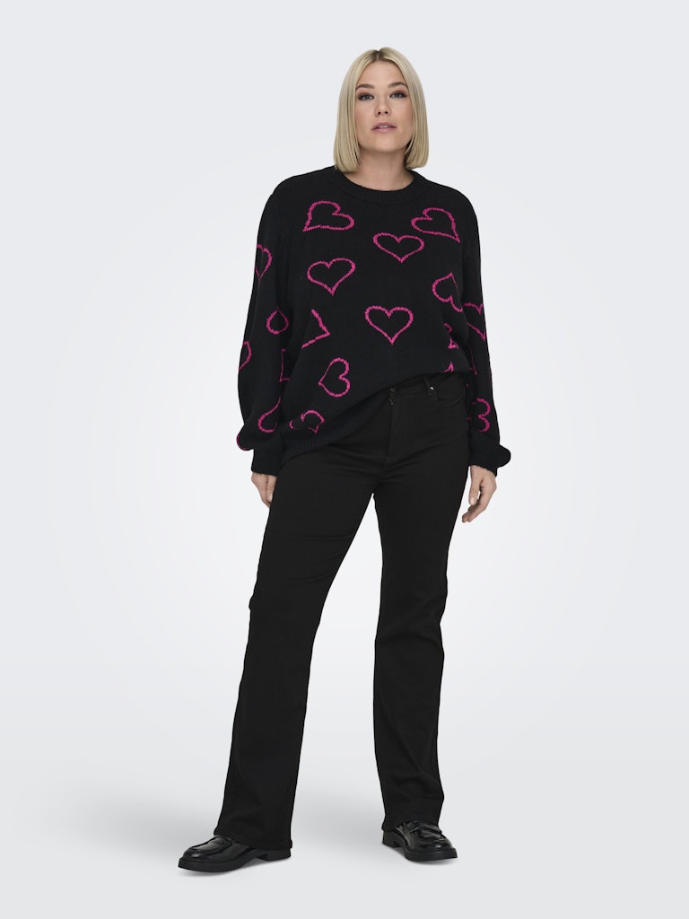 Jeans Carwilly HW Flared (PIM2343) Zwart LM 32