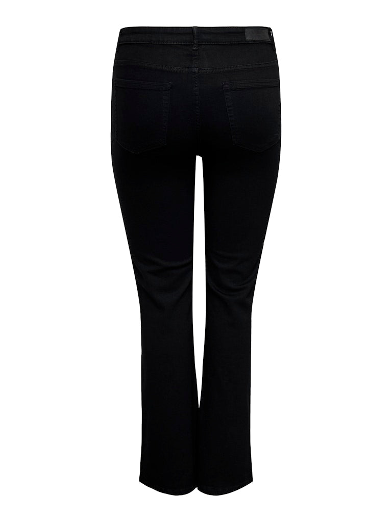 Jeans Carwilly HW Flared (PIM2343) Zwart LM 32