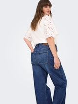 Jeans Carjuicy HW wide leg (REA255) Dark Blue denim LM34