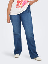 Flared tregging Jeans Carroyal Flared Medium Blue Denim LM34